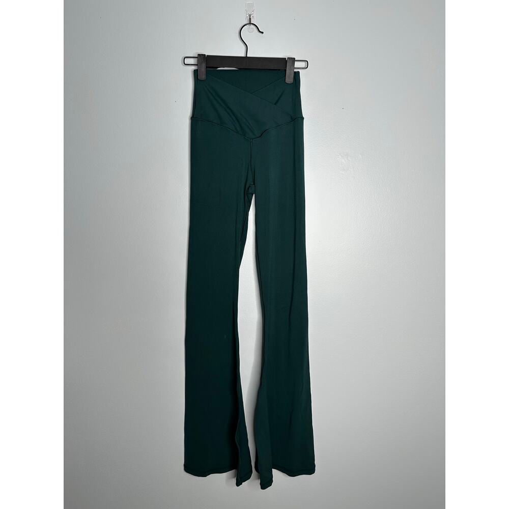 OFFLINE by Aerie Real Me Crossover Flare Leggings Women S Petite Green V-Waist